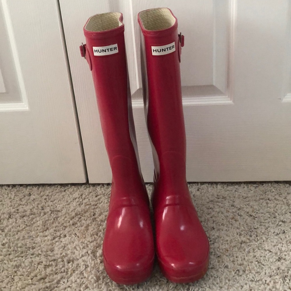Tall Glossy Hunter Boots